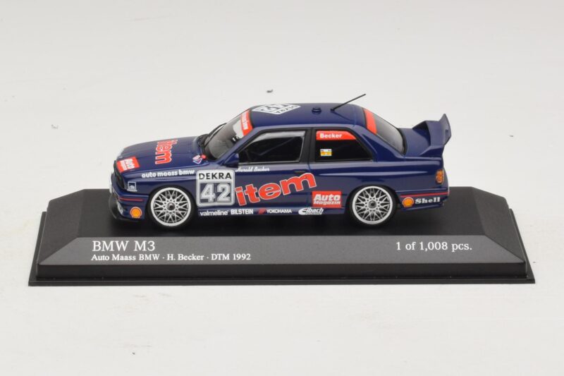 BMW M3 E30 Auto Maas #42 Becker DTM 1992 Minichamps 1:43 BMW M3 E30 Auto Maas #42 Becker DTM 1992 Minichamps 1:43 430922042 Метал