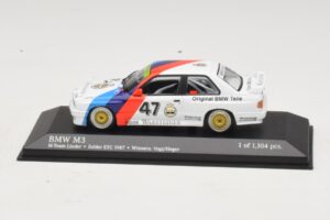 BMW M3 E30 M-Team Linder #47 Vogt / Herger Winners ETC Zolder 1987 Minichamps 1:43 430872047 Метал