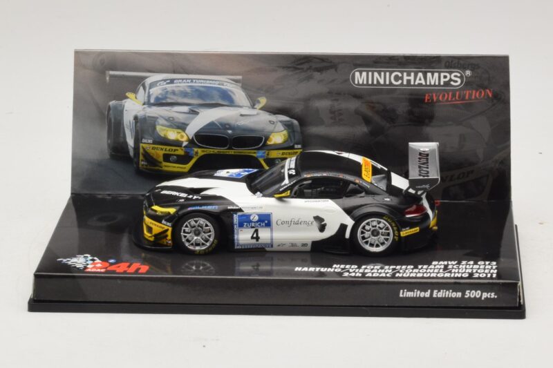 BMW Z4 GT3 Need for Speed Team #4 Hartung / Viebahn 24 Hours of Nürburgring 2011 Minichamps 1:43 437112904 Метал