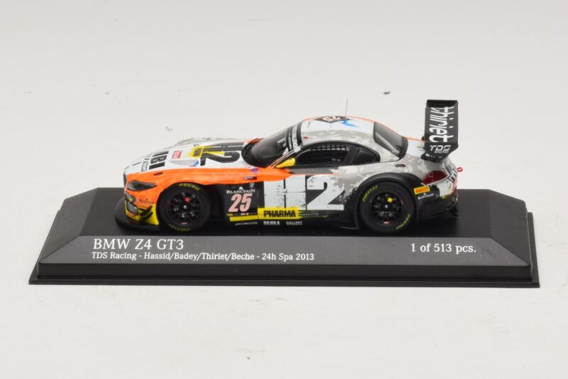 BMW Z4 GT3 TDS Racing #25 Hassid / Badey 24 Hours of Spa 2013 Minichamps 1:43 437132435 Метал