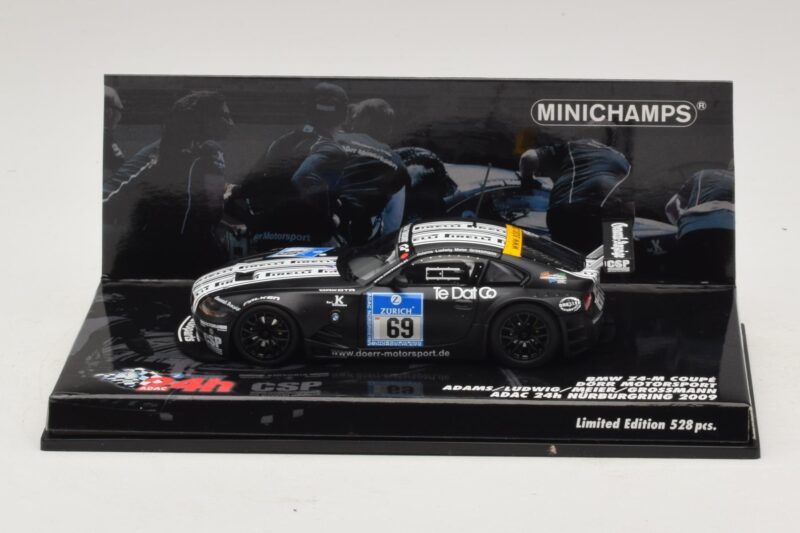 BMW Z4 M Coupe #69 Adams / K. Ludwig ADAC 24h Nürburgring 2009 Minichamps 1:43 400092769 Метал