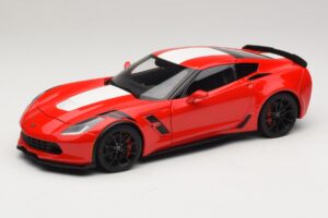 Chevrolet Corvette C7 Grand Sport Червен с Бели Райета AUTOart 1:18 71274 Композит