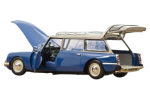 Citroën DS 21 Break Danube Blue Norev 1:18 181772 Метал — снимка 2 от 4