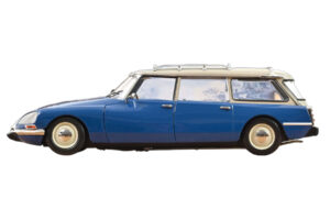 Citroën DS 21 Break Danube Blue Norev 1:18 181772 Метал — снимка 4 от 4
