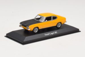 Ford Capri Mk1 RS Жълт с Черен Капак Maxichamps 1:43 940085800 Метал — снимка 2 от 4