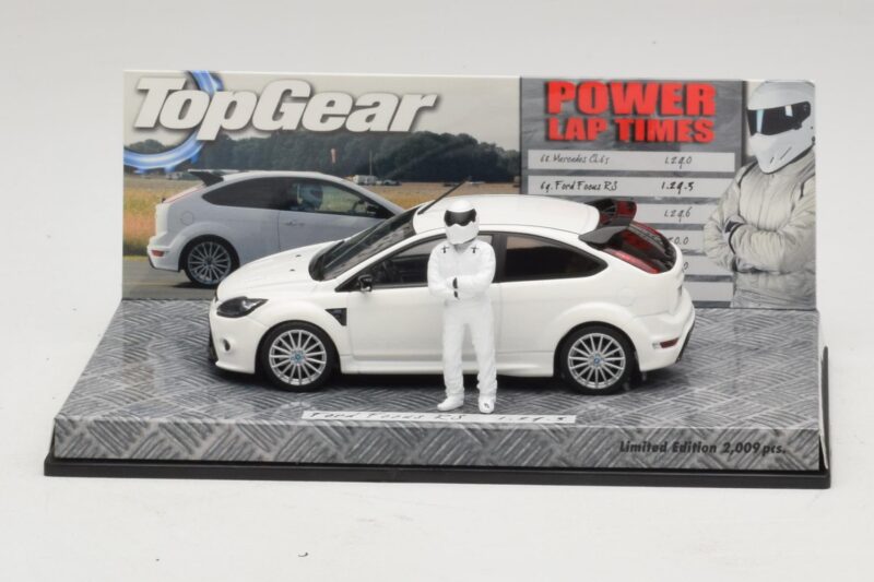Ford Focus RS Mk2 Top Gear Бял С Фигурка Minichamps 1:43 519438810 Метал
