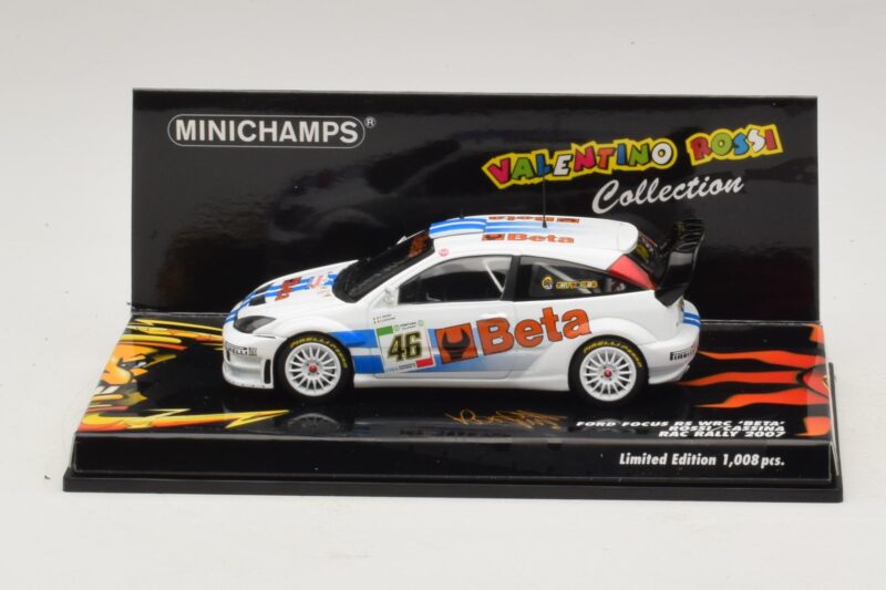 Ford Focus RS WRC #46 V. Rossi / C. Cassina RAC Rally 2007 Minichamps 1:43 400078446 Метал