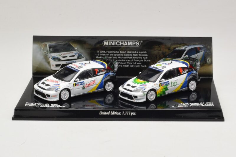 Ford Focus RS WRC Rally Mexico 2004 Set Minichamps 1:43 402048376 Метал