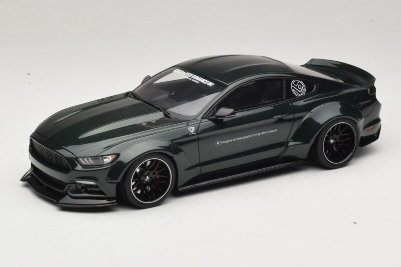 Ford Mustang Liberty Walk Зелен GT Spirit 1:18 GT838 Смола