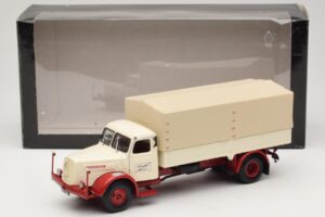 Henschel HS 140 Камион с Открита Платформа Бял Червен Minichamps 1:43 439171020 Метал — снимка 6 от 6