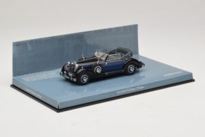Horch 853 A Sport Cabriolet Черен Син Minichamps 1:43 436012036 Метал — снимка 2 от 5