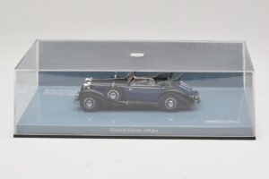 Horch 853 A Sport Cabriolet Черен Син Minichamps 1:43 436012036 Метал — снимка 5 от 5