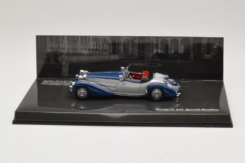 Horch 855 Special Roadster Сребрист Син Minichamps 1:43 436014202 Метал