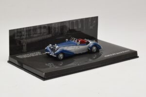 Horch 855 Special Roadster Сребрист Син Minichamps 1:43 436014202 Метал — снимка 2 от 5