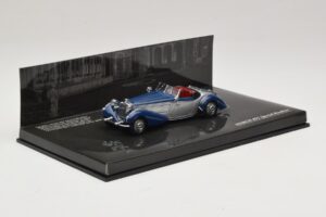 Horch 855 Special Roadster Сребристо Синьо Без Външна Кутия Minichamps 1:43 436014202-O1 Метал — снимка 2 от 4