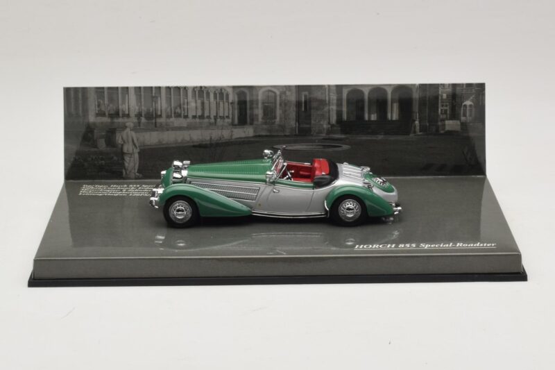 Horch 855 Special Roadster Сребрист Зелен Minichamps 1:43 436014205 Метал