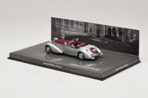 Horch 855 Spezial Родстер Сребърен Червен Minichamps 1:43 436014206 Метал — снимка 3 от 5