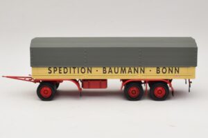 Kassbohrer Ремарке с Открита Платформа Baumann Bonn Minichamps 1:43 439161097 Метал — снимка 3 от 6