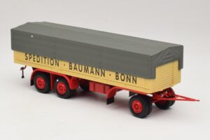 Kassbohrer Ремарке с Открита Платформа Baumann Bonn Minichamps 1:43 439161097 Метал — снимка 4 от 6