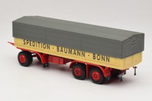 Kassbohrer Ремарке с Открита Платформа Baumann Bonn Minichamps 1:43 439161097 Метал — снимка 5 от 6
