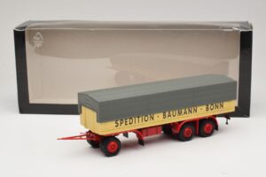 Kassbohrer Ремарке с Открита Платформа Baumann Bonn Minichamps 1:43 439161097 Метал — снимка 6 от 6