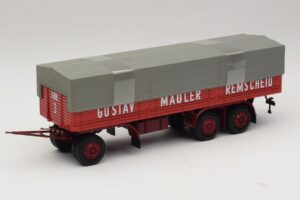 Kassbohrer Ремарке с Открита Платформа Mauler Remscheid Minichamps 1:43 439161099 Метал