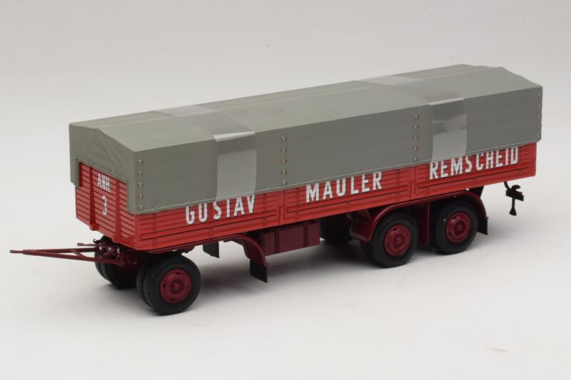 Kassbohrer Ремарке с Открита Платформа Mauler Remscheid Minichamps 1:43 439161099 Метал