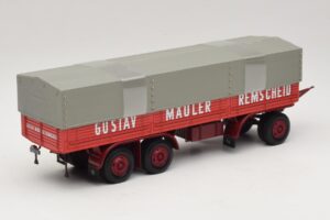 Kassbohrer Ремарке с Открита Платформа Mauler Remscheid Minichamps 1:43 439161099 Метал — снимка 2 от 6