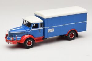 Krupp Titan Камион с Каросерия Тип Кутия Син Червен Minichamps 1:43 439069040 Метал
