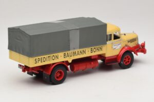Krupp Titan Камион с Открита Платформа Baumann Bonn Minichamps 1:43 439069025 Метал — снимка 2 от 6