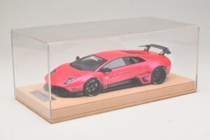 Lamborghini Murcielago Liberty Walk Гланцово Розово AB Models 1:18 REMC044 Смола — снимка 6 от 7