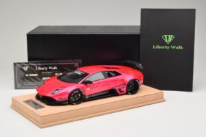 Lamborghini Murcielago Liberty Walk Гланцово Розово AB Models 1:18 REMC044 Смола — снимка 7 от 7