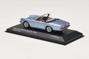 Maserati Mistral Spyder Light Blue Metallic Minichamps 1:43 437123432 Метал — снимка 3 от 4