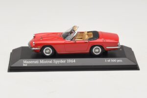 Maserati Mistral Spyder Червен Minichamps 1:43 Maserati Mistral Spyder Червен Minichamps 1:43 437123430 Метал