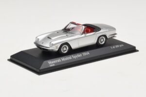 Maserati Mistral Spyder Сребърен Minichamps 1:43 437123431 Метал — снимка 2 от 4