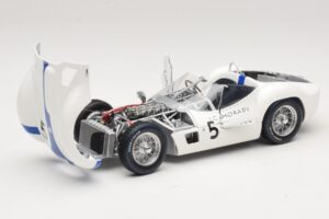Maserati Tipo 61 #5 S. Moss / D. Gurney Camoradi ADAC 1000km Nurburgring Winner 1960 Minichamps 1:18 100601205 Метал — снимка 2 от 8
