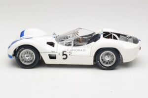 Maserati Tipo 61 #5 S. Moss / D. Gurney Camoradi ADAC 1000km Nurburgring Winner 1960 Minichamps 1:18 100601205 Метал — снимка 4 от 8