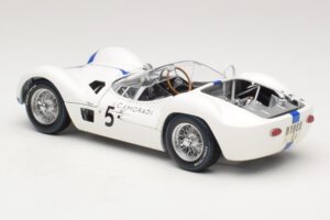 Maserati Tipo 61 #5 S. Moss / D. Gurney Camoradi ADAC 1000km Nurburgring Winner 1960 Minichamps 1:18 100601205 Метал — снимка 7 от 8