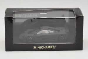 McLaren F1 GTR Prototype Черен Мат С Черни Джанти Minichamps 1:43 MCLAREN009 Метал — снимка 3 от 4
