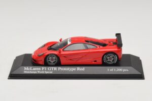 McLaren F1 GTR Prototype World Special Червен Minichamps 1:43 MCLAREN007 Метал — снимка 3 от 4