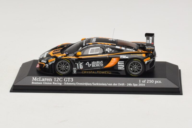 McLaren MP4-12C GT3 #16 Boutsen Racing Schmetz / Demirdjian 24 Hours of Spa 2014 Minichamps 1:43 437141316 Метал