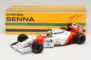 McLaren MP4/8 Ford #8 A. Senna Winner European GP 1993 Minichamps 1:18 540931818 Метал — снимка 2 от 7