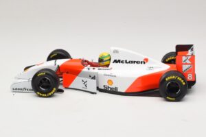 McLaren MP4/8 Ford #8 A. Senna Winner European GP 1993 Minichamps 1:18 540931818 Метал — снимка 4 от 7