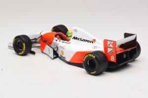 McLaren MP4/8 Ford #8 A. Senna Winner European GP 1993 Minichamps 1:18 540931818 Метал — снимка 5 от 7
