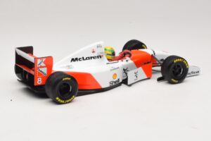 McLaren MP4/8 Ford #8 A. Senna Winner European GP 1993 Minichamps 1:18 540931818 Метал — снимка 6 от 7