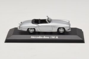 Mercedes 190 SL W121 Сребърен Maxichamps 1:43 940033130 Метал