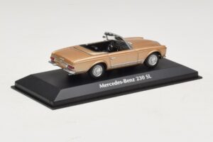 Mercedes 230 SL W113 Златист Металик Maxichamps 1:43 940032230 Метал — снимка 2 от 4