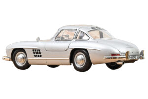 Mercedes 300 SL W198 Gullwing Сребърен Norev 1:18 183857 Метал — снимка 3 от 5