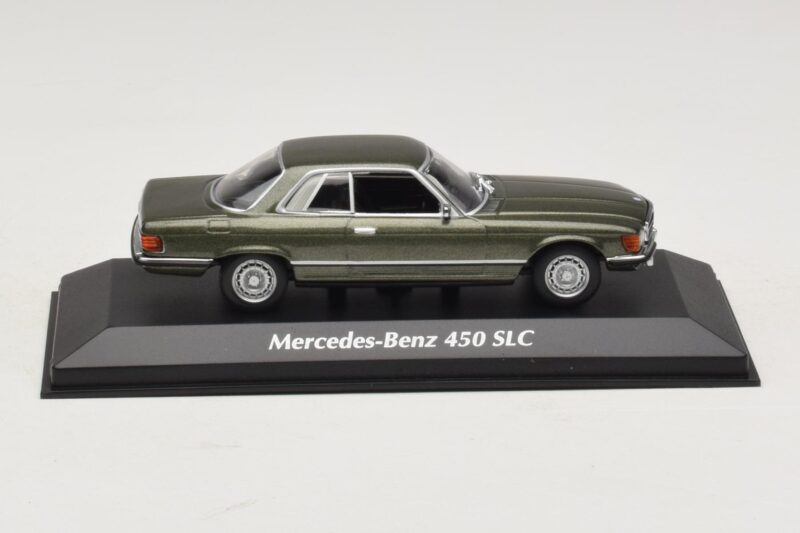Mercedes 450 SLC C107 Тъмнозелен Металик Maxichamps 1:43 940033420 Метал
