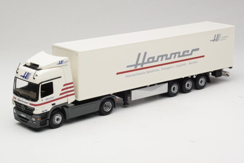 Mercedes Actros 1844LS Koffersattelzug Hammer Aachen Minichamps 1:43 499039105 Метал